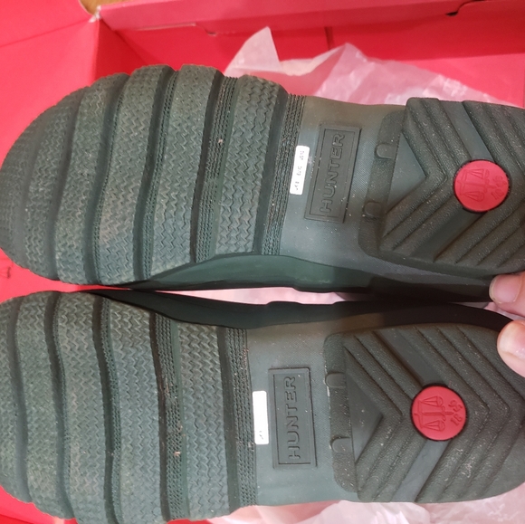 Matte Green hunter boots size 10US - Picture 4 of 4